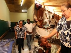 Haiti - Health : Tour of the First Lady in Hospitals