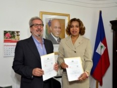 Haiti - Education : Vocational training, signing of a Memorandum of Agreement