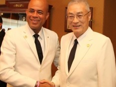 Haiti - Taiwan : The President Martelly met the Vice-President Wu Den-Yih