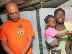 Haiti - Social : The President Martelly concerned about the situation in the IDPs camps
