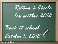 Haiti - Education : Back to school, tomorrow Monday (speech)