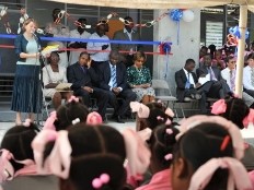 Haiti - Reconstruction : Inauguration of two pilot schools, in Léogâne and to Petit-Goâve