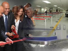 Haiti - Economy : Inauguration of arrival halls of the International Airport