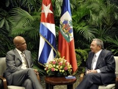 Haiti - Politic : The President Martelly met President Castro