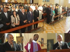 Haiti - Diplomacy : President Martelly at the Mass for the health of President Chavez