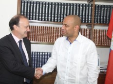 Haiti - Reconstruction : Laurent Lamothe met, the Spanish Secretary of State