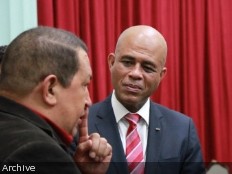 Haiti - Diplomacy : President Martelly pays tribute to Hugo Chavez