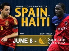 Haiti - Football : Historic match, Haiti against the World Champion