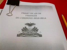 Haiti - Economy : Submission of draft finance law for the year 2013-2014