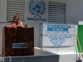 Haiti - Health : Inauguration of the Cholera Treatment Center, of Ouanaminthe