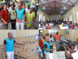 Haiti - Reconstruction : Visit of construction sites of President Martelly in Petit-Goâve