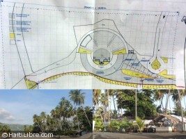 Haiti - Tourism : Construction of an amphitheater on the beach Congo