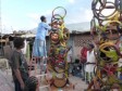 Haiti - Culture : Exhibition of Christmas trees made with recycled waste