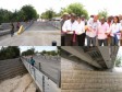 Haiti - Reconstruction : Inauguration of a bridge over the river Courjolle (Arcahaie)
