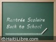 Haïti - Éducation : En préparation à la rentrée scolaire