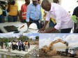 Haiti - Politic : Moïse visits the construction site of the dam on the Marion River