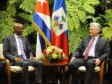 Haiti - Cuba : Jovenel Moses met Cuban President Miguel Díaz-Canel