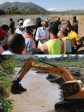 Haiti - Agriculture : President Moïse visits the construction site of the Tannerie irrigation dam