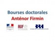 Haiti - Education : 13 Haitian doctoral students, winners of the Anténor Firmin scholarship (List)