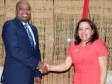 Haiti - Denationalization : Chancellor Casimir met his counterpart from Guyana