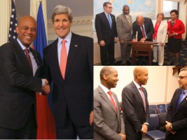 Haiti - Politic : First working day of President Martelly in Washington