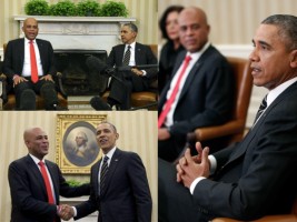 Haiti - Politic : President Martelly received by U.S. President Barack Obama