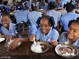 Haiti - Education : School Feeding program, expanded in the Deep South