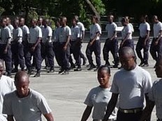 Haiti - Police force : Opening of the 22nd promotion