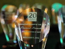 Haïti - Politique : Lamothe dédie son Award au peuple haïtien