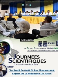 Haiti - Health : 16th edition of «Scientific Days»