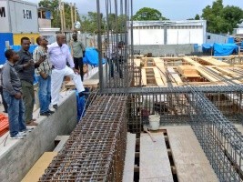 iciHaiti - Reconstruction : Tour of Rotchild François on the construction sites