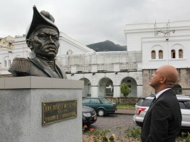 Haiti - Ecuador : President Martelly pays tribute to Dessalines and Petion