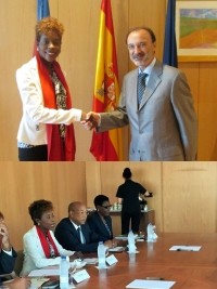 Haïti - Culture : Fructueuses séances de travail de la Ministre Raton en Espagne