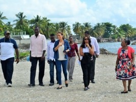 iciHaïti - Tourisme : Tournée de Stéphanie Villedrouin dans la Ville des Cayes