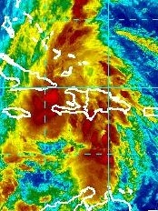 Haiti - Tomas : Last positions of the hurricane