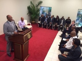 Haiti - Politic : Inauguration of members of the Committee against human trafficking