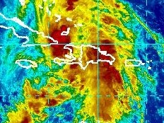 Haiti - Tomas : Last positions of the hurricane (4:00 pm)