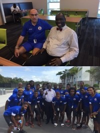 iciHaïti - Football : Le Ministre Albert rend visite aux Grenadiers en Floride