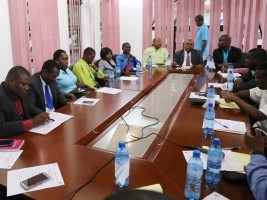 Haïti - Politique : Le Ministre Nazaire a reçu le Gouvernement Jeunesse d’Haïti