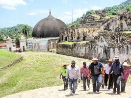 iciHaïti - Patrimoine : Le Ministère du tourisme en visite au Parc historique