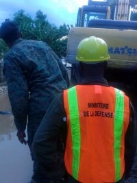 iciHaiti - Matthew : Government deploys its military engineering corps