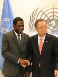 iciHaiti - Politic : PM met Ban Ki-moon in New York