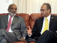 Haiti - Elections : Meeting between Albert Ramdin, René Préval
