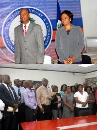 iciHaïti - Diaspora : La nouvelle Ministre rencontre le personnel du MHAVE