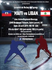 iciHaïti - FLASH : Grande première à Montréal, match de hockey Haïti - Liban 