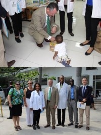 Haiti - Health : The American Chargé d'Affaires visits the GHESKIO Laboratories
