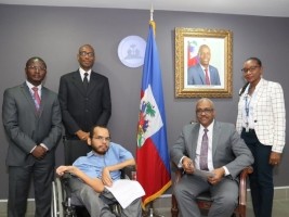 Haiti - Politics : Working meeting between PM and Secretary of State Gérald Oriol