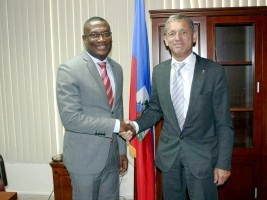 iciHaiti - Politics : OMRH met with Ambassador of the European Union