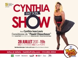 Haïti - FLASH : L'humoriste haïtienne Cynthia Jean-Louis en primeur à Montréal