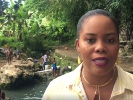 iciHaiti - Tourism : Visit of Minister Menos to Lapeny Falls